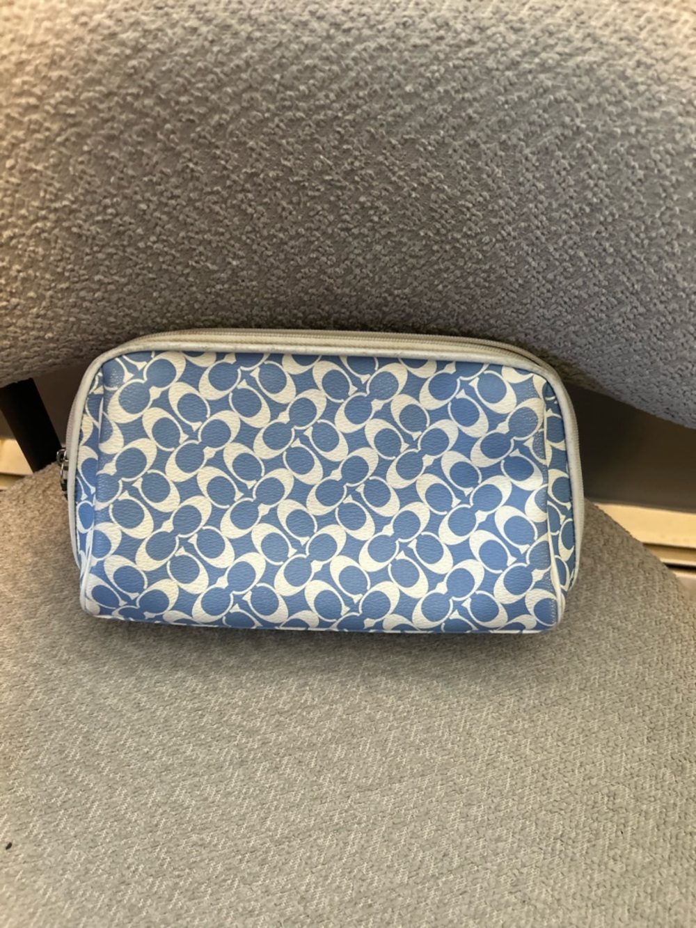 Coach Blue Chelsea Heritage Signature Tote with Cosmetic Pouch Set - Picture 8 of 11